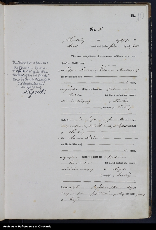 image.from.unit.number "Heiraths-Haupt-Register Nr 1 - 33"