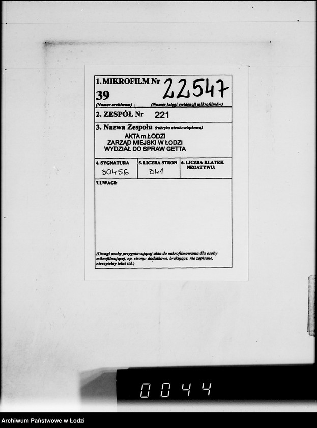 Obraz 2 z jednostki "Ritter et Co.Rechnungen [za dostawy towarów dla Getta]"