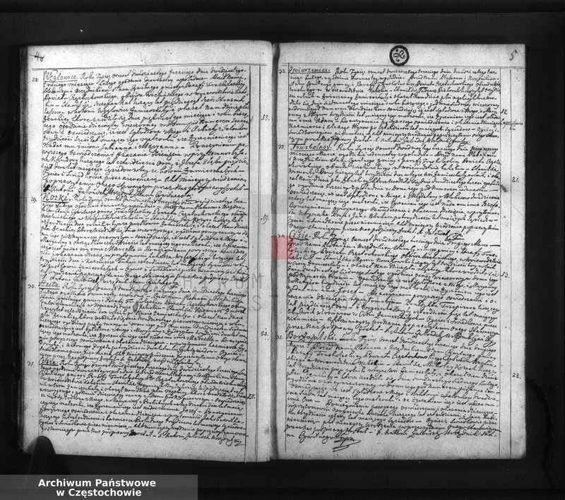image.from.unit.number "Księga akt stanu cywilnego urodzenia, ślubów i zejścia Parafii Truskolasy, w powiecie częstochowskim, województwie kaliskim z roku 1823"