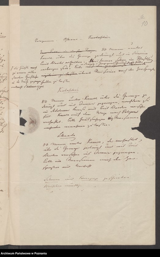 image.from.unit.number "Acta generalia des Oberpäsidialkommissars Landrat von Madai zu Kosten betreffend die Verfolgung der polnisch-revolutionären Umtriebe im Kreise Pleschen /Pleszew/."