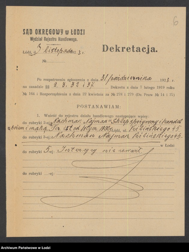 Obraz 8 z jednostki "Najman Nachman- sklep spożywczy i handel zbożem i mąką"