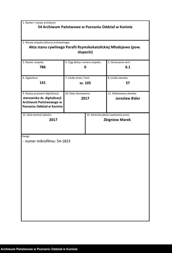 Obraz 1 z jednostki "Księga akt urodzenia, małżeństwa, zgonu [...] [za] 1914 rok"