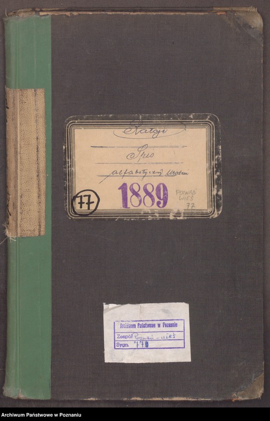 Obraz 3 z jednostki "Spis alfabetyczny urodzeń, zgonów, małżeństw"