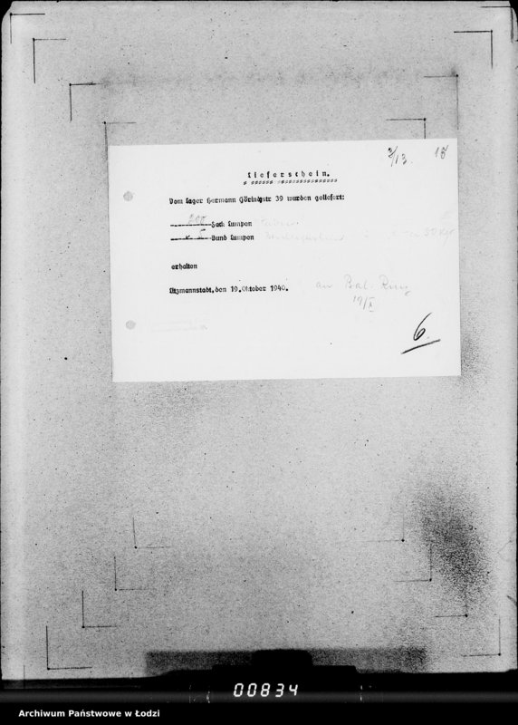 Obraz 19 z jednostki "Lieferscheine"