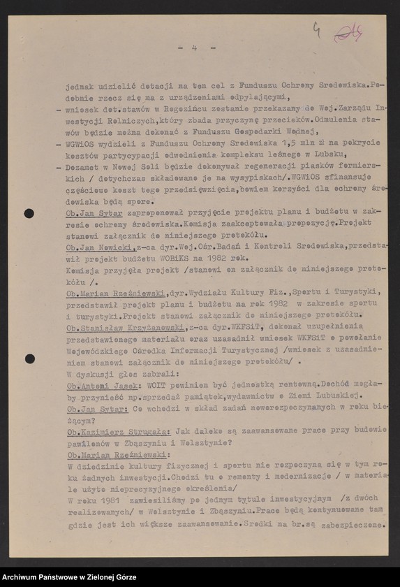 image.from.unit.number "Protokóły z posiedzeń Komisji Zdrowia, Spraw Socjalnych i Ochrony Środowiska Wojewódzkiej Rady Narodowej w Zielonej Górze"