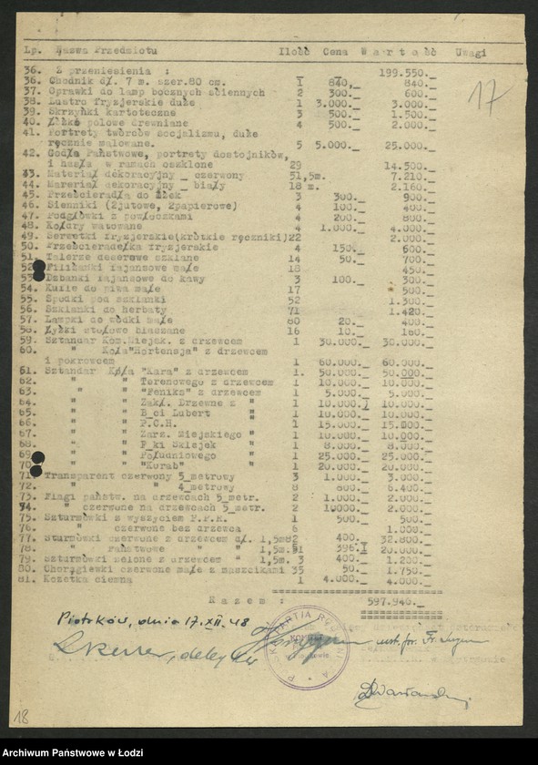 Obraz 18 z jednostki "Protokoły likwidacji gospodarki finansowej komitetów powiatowych i miejskich"