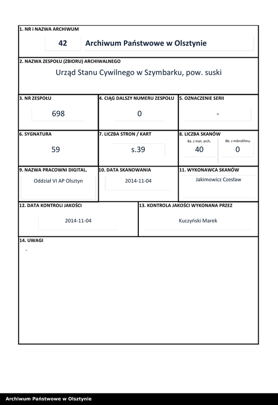 image.from.unit.number "Heiraths-Neben-Register Nr 1 - 19"