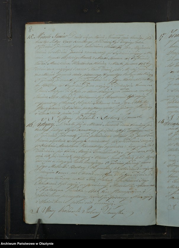 image.from.unit.number "Akta Urodzenia, Małżeństw, Zeyścia Parafij Janowskiej Powiatu Przasnyskiego w Gubernij Płockiej z roku 1852"