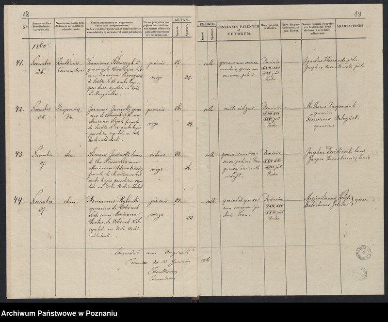 Obraz 12 z jednostki "Księga małżeństw"