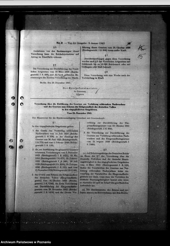 Obraz 18 z jednostki "Gesetz zur Verhütung erkrankten Zackwuchses"