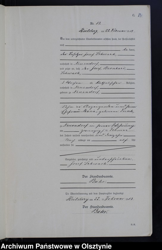 image.from.unit.number "Sterbe -Neben-Register Nr 1-66"