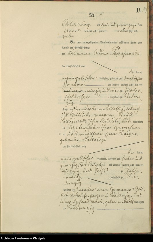 image.from.unit.number "Heiraths-Haupt-Register Nr 1 - 14"