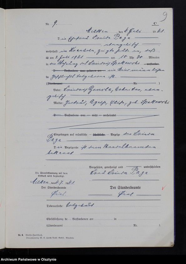 image.from.unit.number "Sterbe-Zweitbuch Nr 1 - 23"
