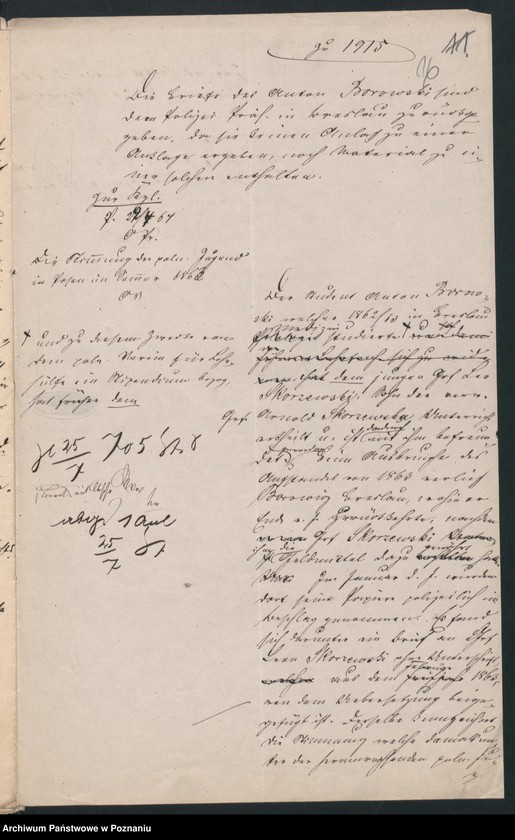 Obraz 19 z jednostki "A. betr. die Studenten Wladislaus und Anton Borowski"