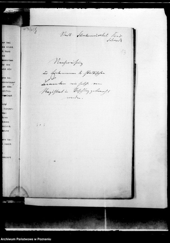 Obraz 17 z jednostki "Die Austellung und Versongung der Kommunalbeamten der Stadt Santomischel"