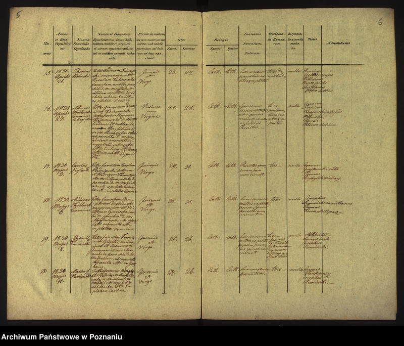 Obraz 6 z jednostki "Księga małżeństw"