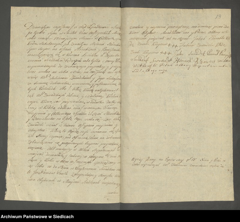 Obraz 15 z jednostki "Volumen 6ty. Księga Isza z roku 1815 [Akta notarialne od numeru 1 do numeru 174]"