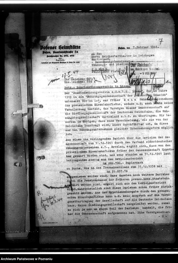 Obraz 11 z jednostki "Beamtenwohnungsverein in Lissa (Leszno)"