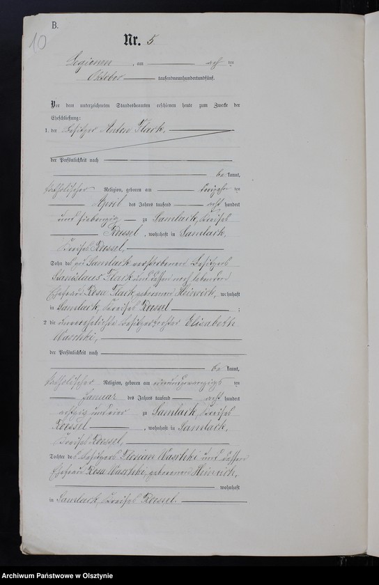 image.from.unit.number "Heiraths-Neben-Register Nr 1 - 9"