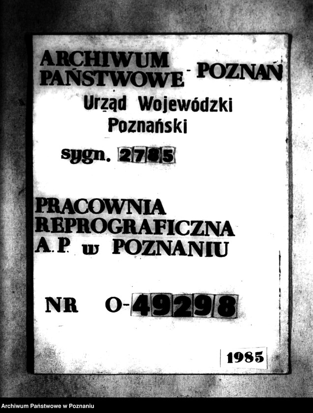 Obraz 1 z jednostki "/Sprawy szacunkowe majątku Jeżowo powiatu szubińskiego/"