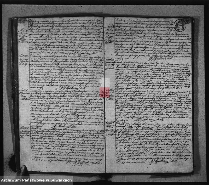 image.from.unit.number "Duplikat Akt Urodzonych, Zaślubionych i Umarłych Parafii Filipowskiey za rok 1842"