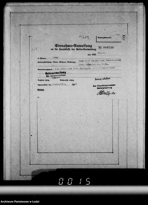 Obraz 11 z jednostki "Konto 00, Komm.381-410 [Rachunki i przekazy pieniężne]"