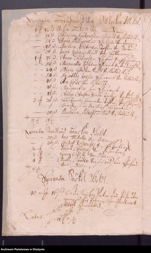 image.from.unit.number "Kobultensche Kirchen Rechnungaller Einnahme und Ausgabe Geld"