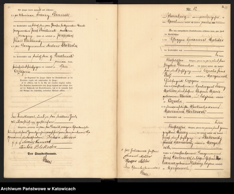 image.from.unit.number "Księga Małżeństw [ Heiraths-Haupt-Register ] nr 1 - 70"