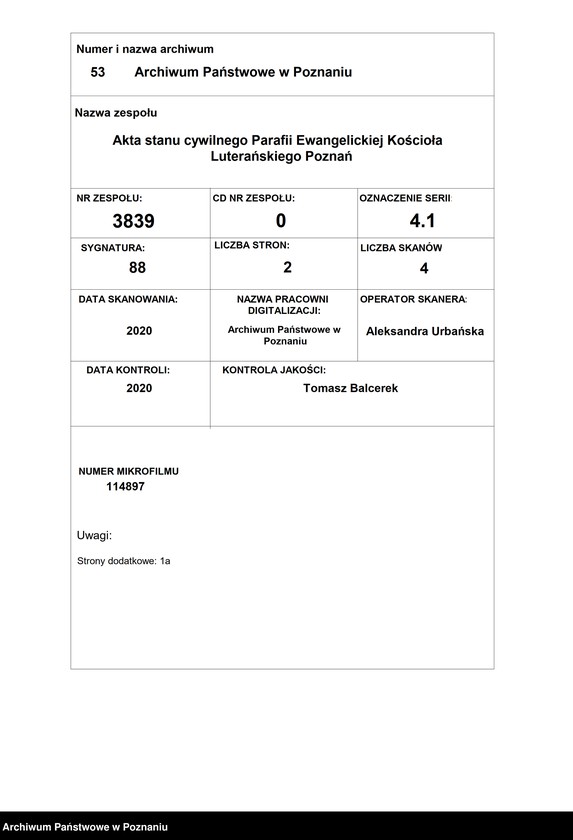 Obraz 1 z jednostki "Trauungen"