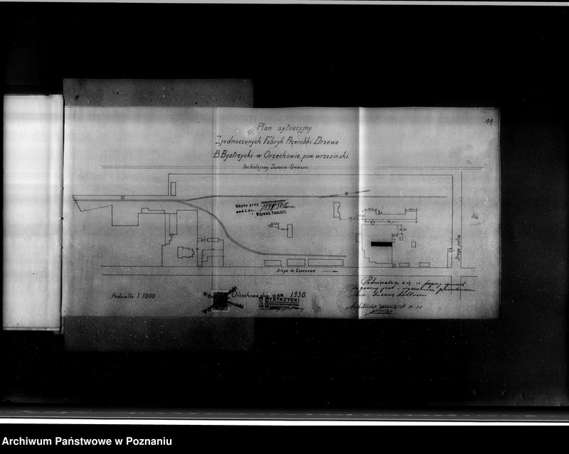 Obraz 17 z jednostki "Zjednoczone Fabryki Przeróbki Drzewa Bystrzyckiego w Orzechowie powiat wrzesiński nr woj. 1868"
