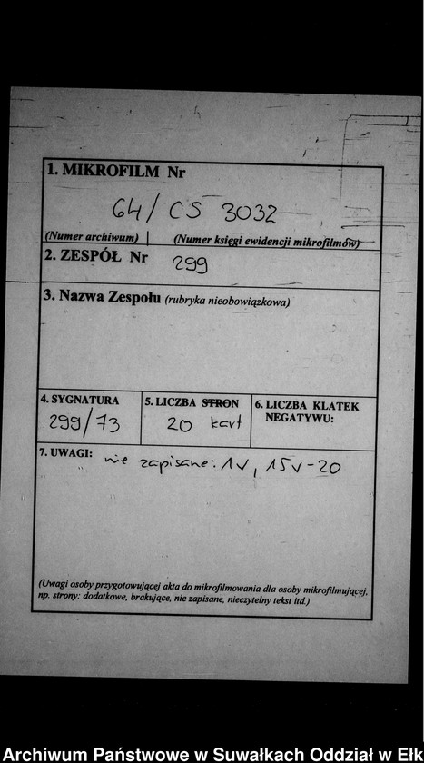 image.from.unit.number "Geburts-Neben-Register des Königlichen Preussischen Standes-Amtes Gr. Strengeln Kreis Angerburg"