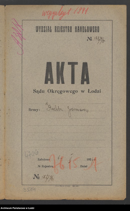 Obraz 2 z jednostki "Ruchla Grosman- sprzedaż ubrań męskich"