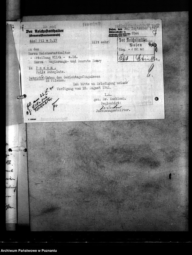 Obraz 11 z jednostki "Gerichtsgefängnis - Filehne"