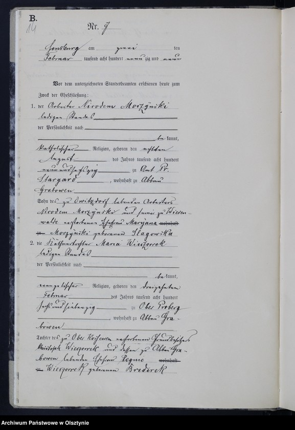 image.from.unit.number "Heiraths-Haupt-Register Nr 1 - 66"