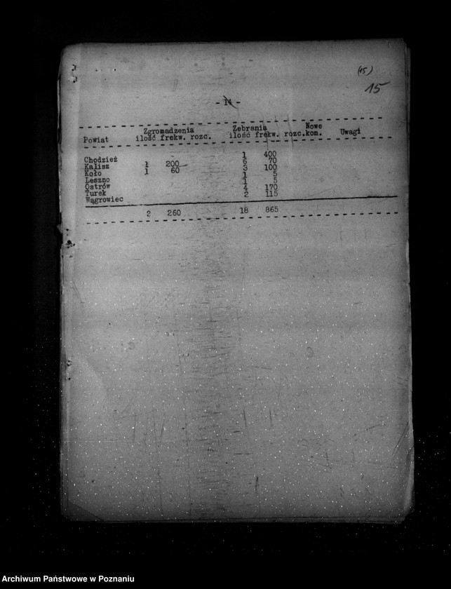 Obraz 19 z jednostki "Sprawozdania z polskiego legalnego ruchu politycznego za miesiące styczeń-lipiec 1939 r."