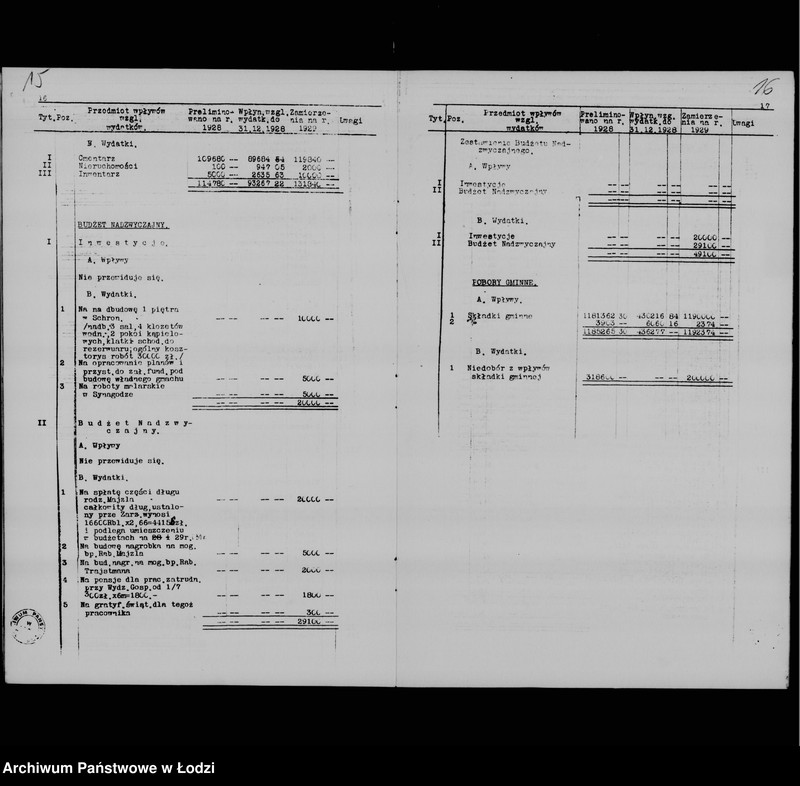 Obraz 11 z jednostki "Zamierzenia skarbowe na rok 1929"
