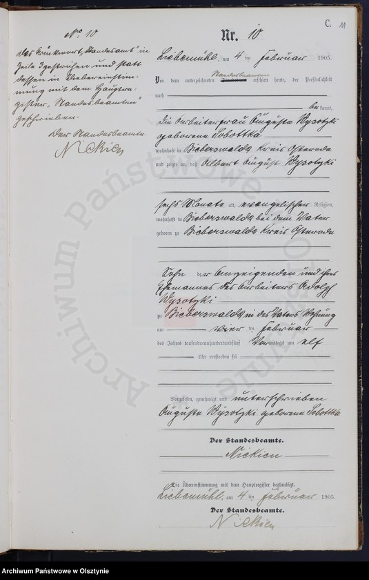 image.from.unit.number "Sterbe-Neben-Register Nr 1 - 87"