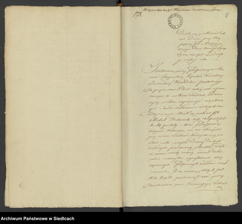 Obraz 7 z jednostki "Księga II Rok 1826 od N 176 do N 332 Adama Chojnackiego Rejenta [Akta notarialne od nr 176 do nr 332]"