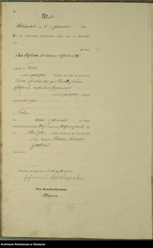 image.from.unit.number "Geburts-Haupt-Register Nr 1 - 129"