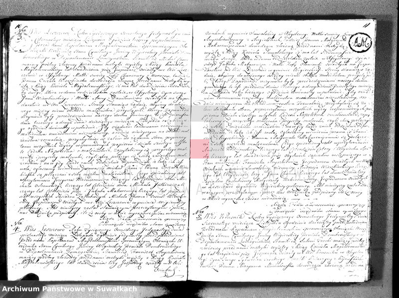 Obraz 8 z jednostki "Akta małżeństwa gminy wigierskiey od 1-go maja 1811 do dnia ostatniego kwietnia 1812 roku"