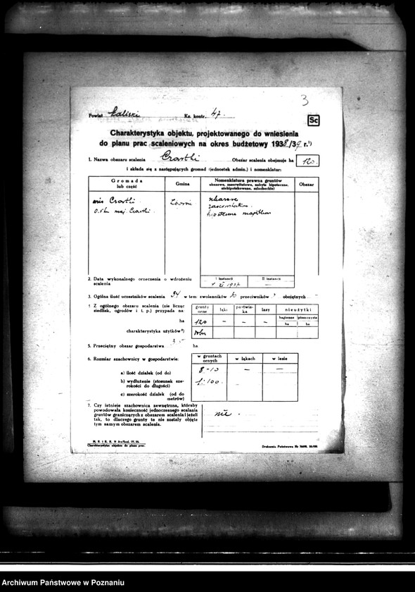 image.from.unit.number "Scalenie gruntów we wsi Czartki /gmina Zborów powiat kaliski/"