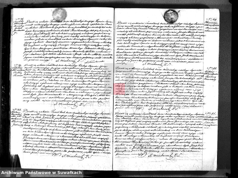 image.from.unit.number "Księga duplikat aktów urodzeń, małżeństw i zejścia parafii suwalskiej z roku 1862"