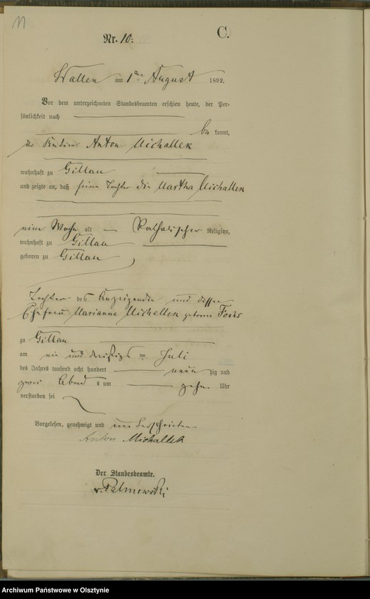 image.from.unit.number "Sterbe-Haupt-Register Nr 1 - 30"