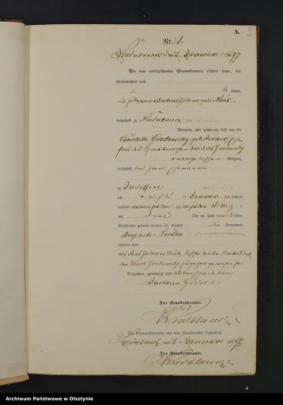 Obraz z jednostki "Geburts-Neben-Register Nr 1 - 136"