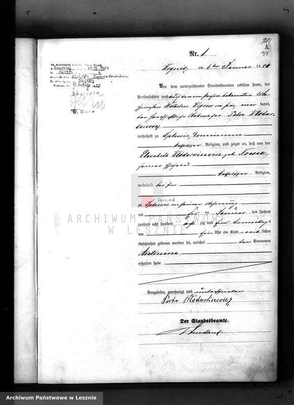 Obraz z jednostki "[Księga urodzeń]"