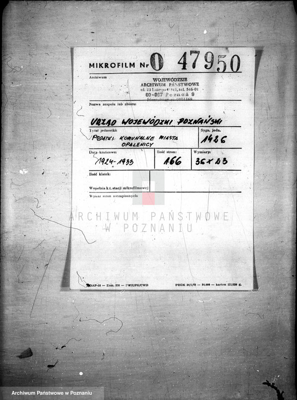 Obraz 3 z jednostki "Podatki Komunalne miasta Opalenicy"