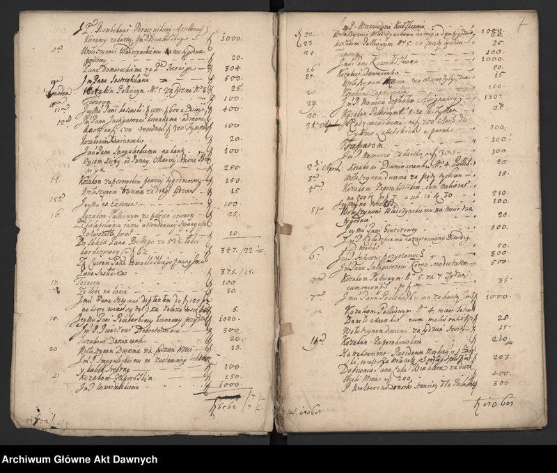 image.from.unit.number "Rozliczenie różnych wydatków z mennicy i wypłat na wojsko."