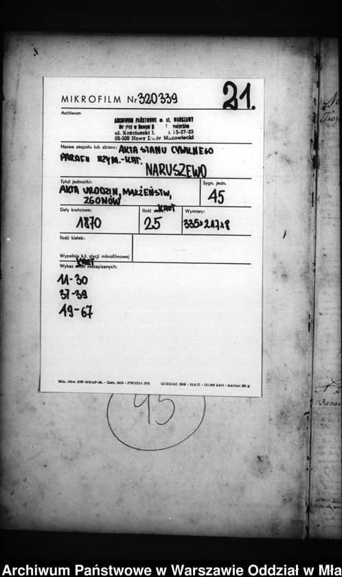 image.from.unit.number "Akta urodzeń, mnałżeństw, zgonów"