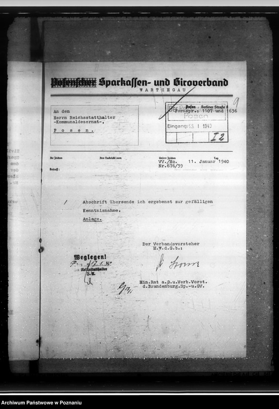 Obraz 13 z jednostki "Kreissparkasse Mogilno, Nieszawa, Szubin, Wongrowitz, Żnin"