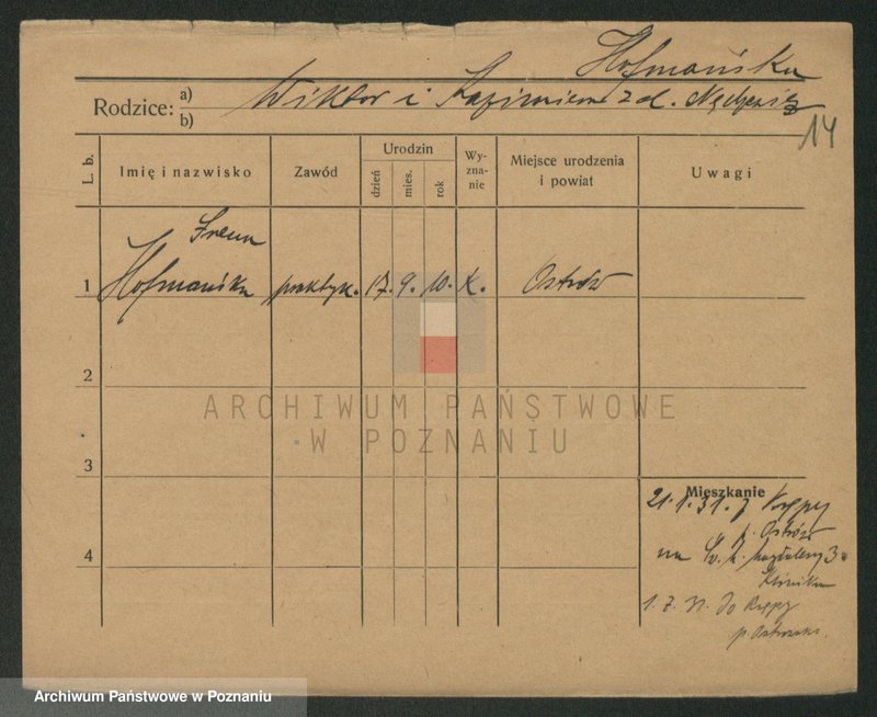 Obraz 14 z jednostki "Hofmański - Holc (-z, tz)"